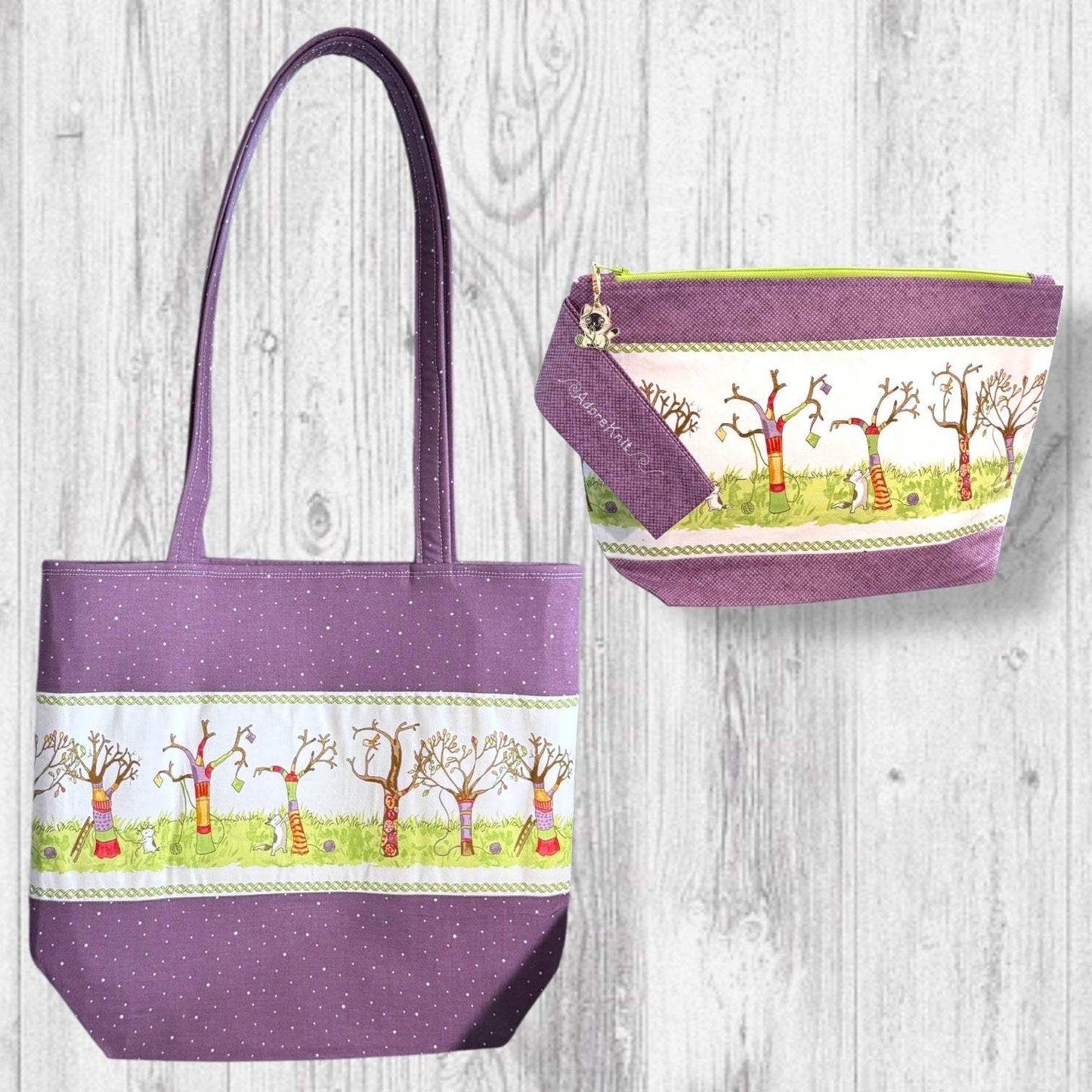 Tree Meowgicians Project Bag