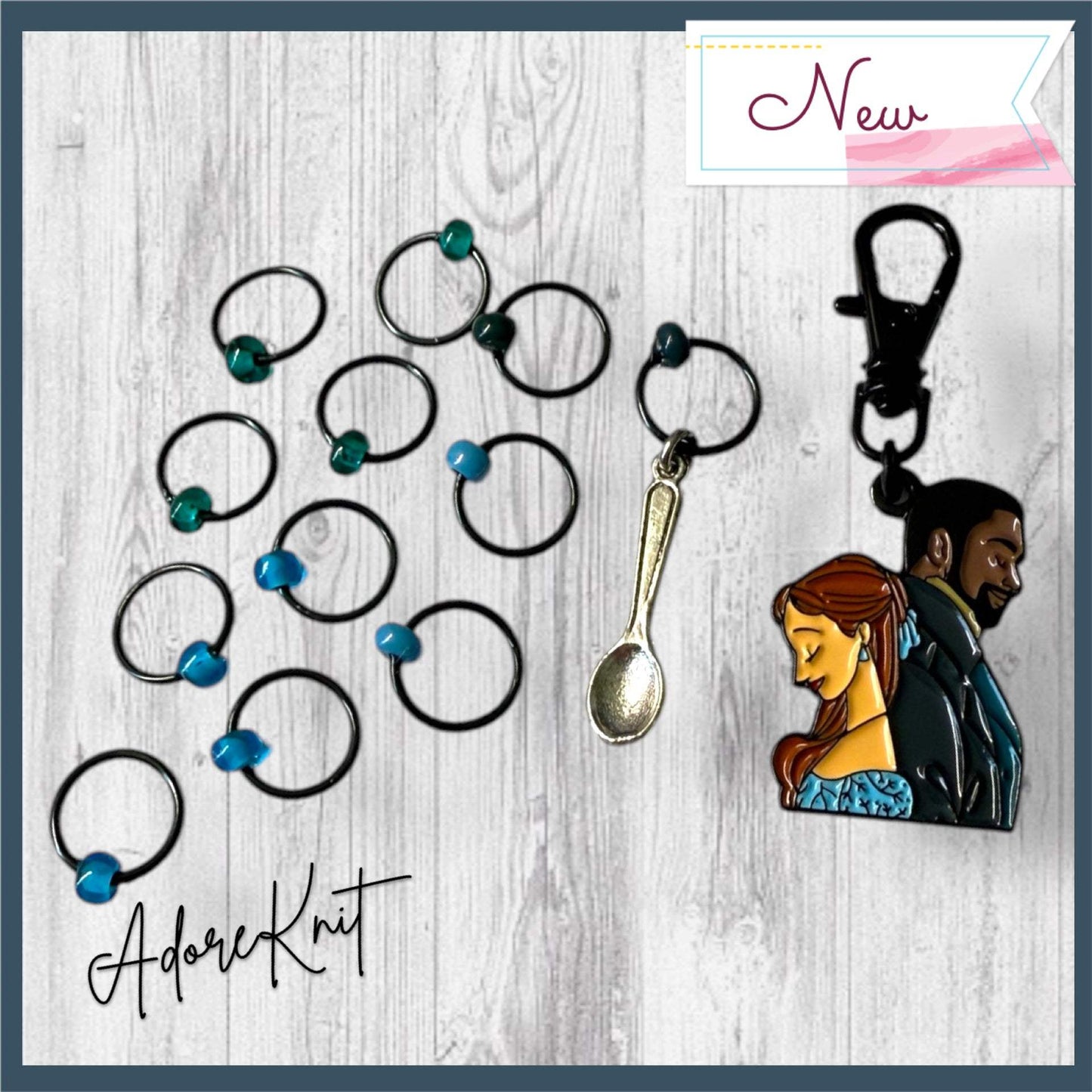 Sweet Temptation Progress and Stitch Markers