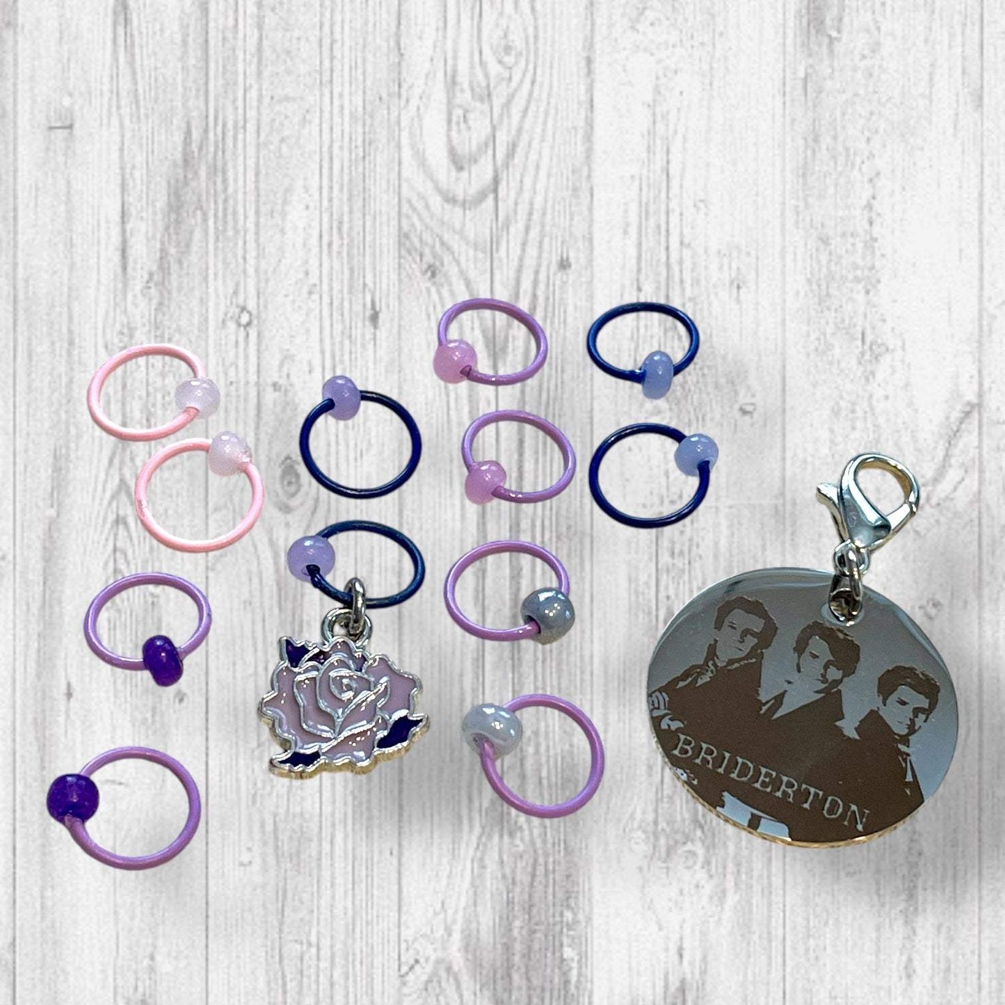 Bridgerton Brothers Progress and Stitch Markers