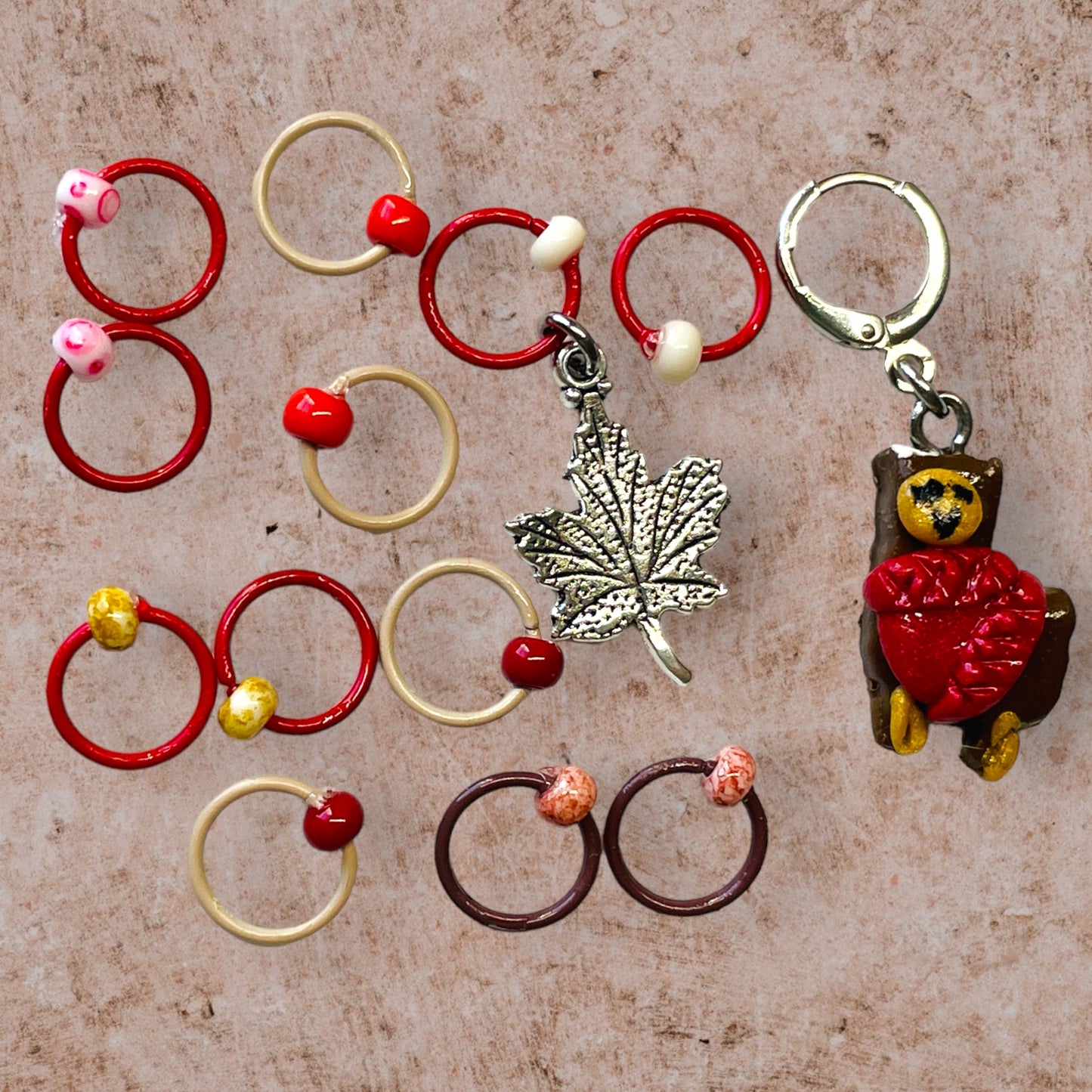 Alpacas in Scarves or Sweaters Progress and Stitch Markers - AdoreKnit