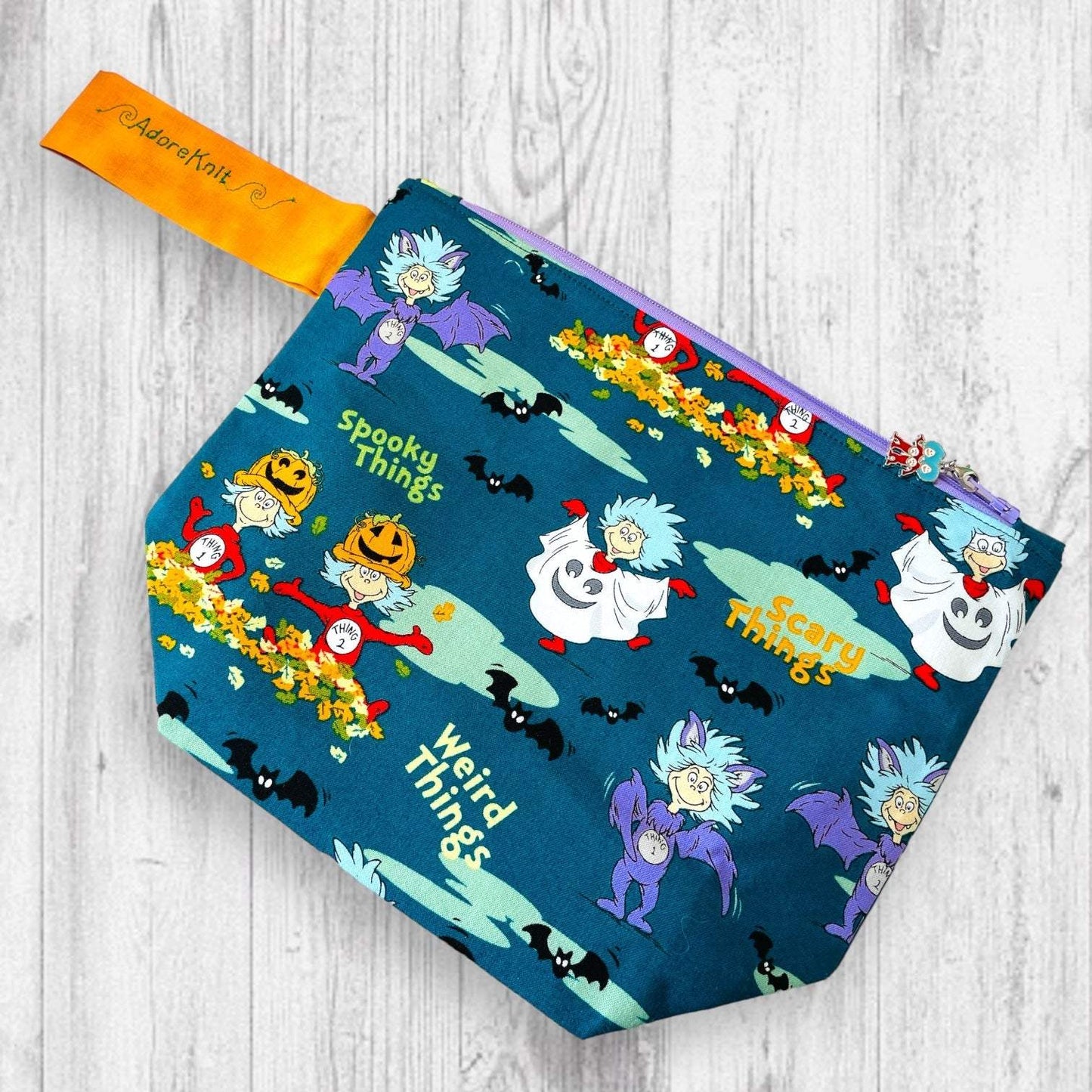 Dr. Seuss Things Project BagAdoreKnitDr. Seuss Things Project Bag! Part of our 2024 Dr. Seuss inspired collection, this is the first of two project bag designs available. Check out the other bag and alSeuss Things Project Bag