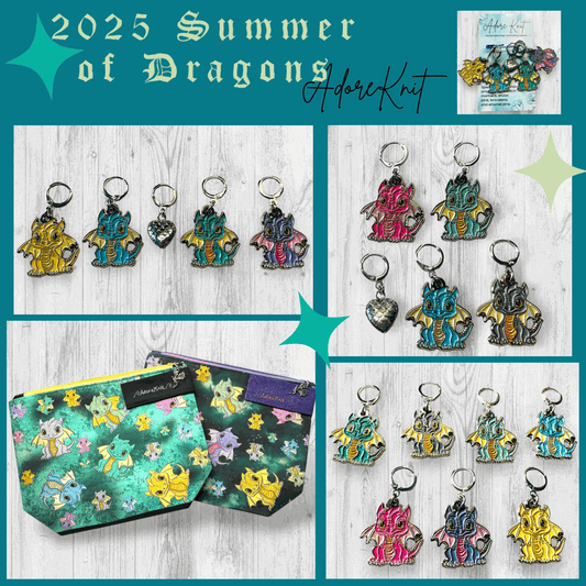 Can't Tame Dragons, It's Dangerous Progress and Stitch Markers