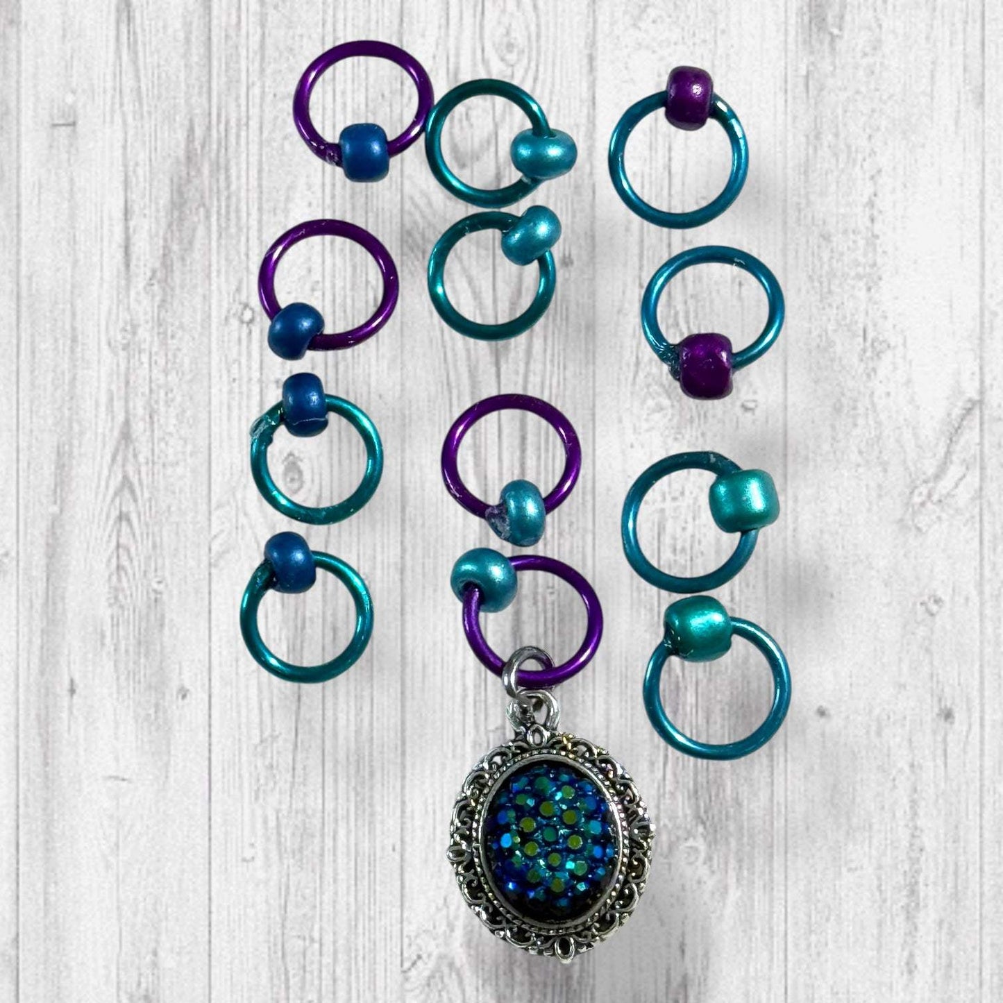 Twice as Beautiful Progress and Stitch Markers
