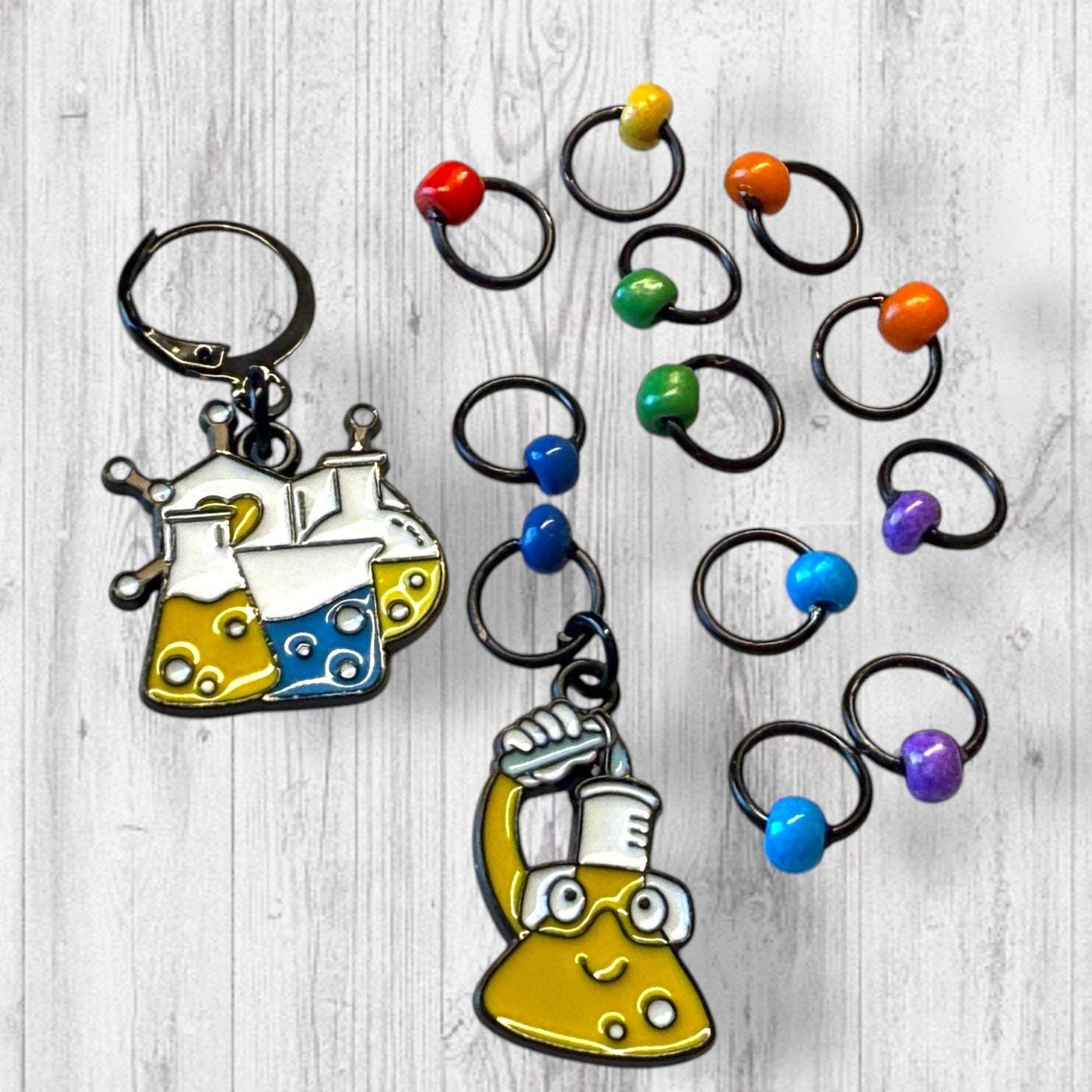 Science of Stitches Progress and Stitch Markers