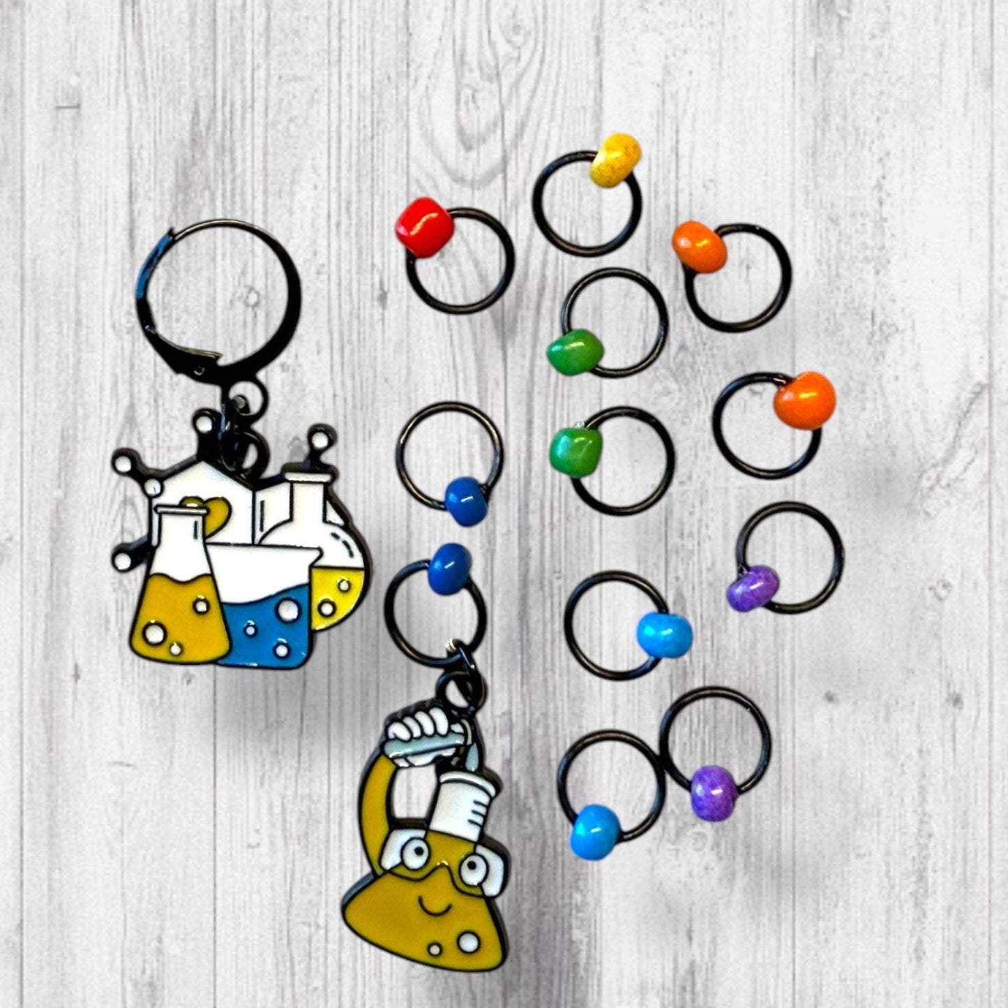 Science of Stitches Progress and Stitch Markers