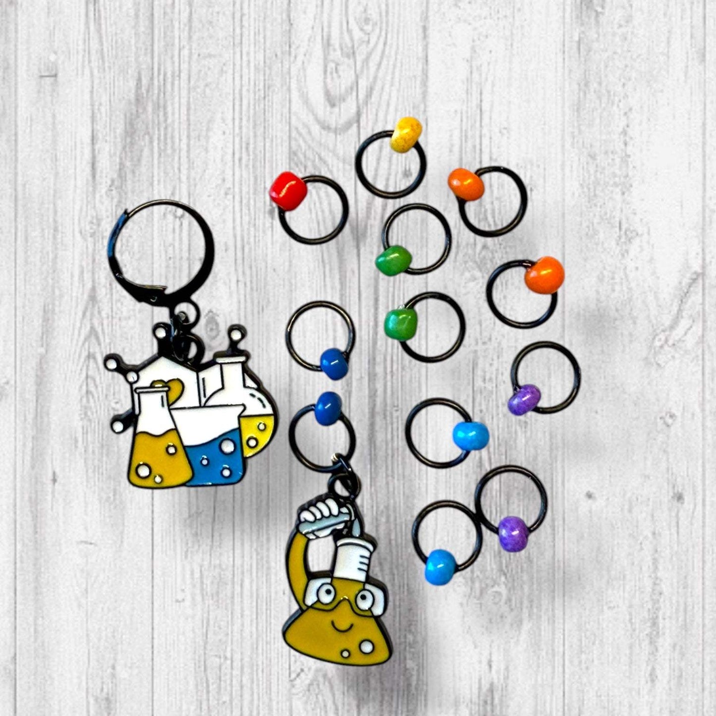 Science of Stitches Progress and Stitch Markers