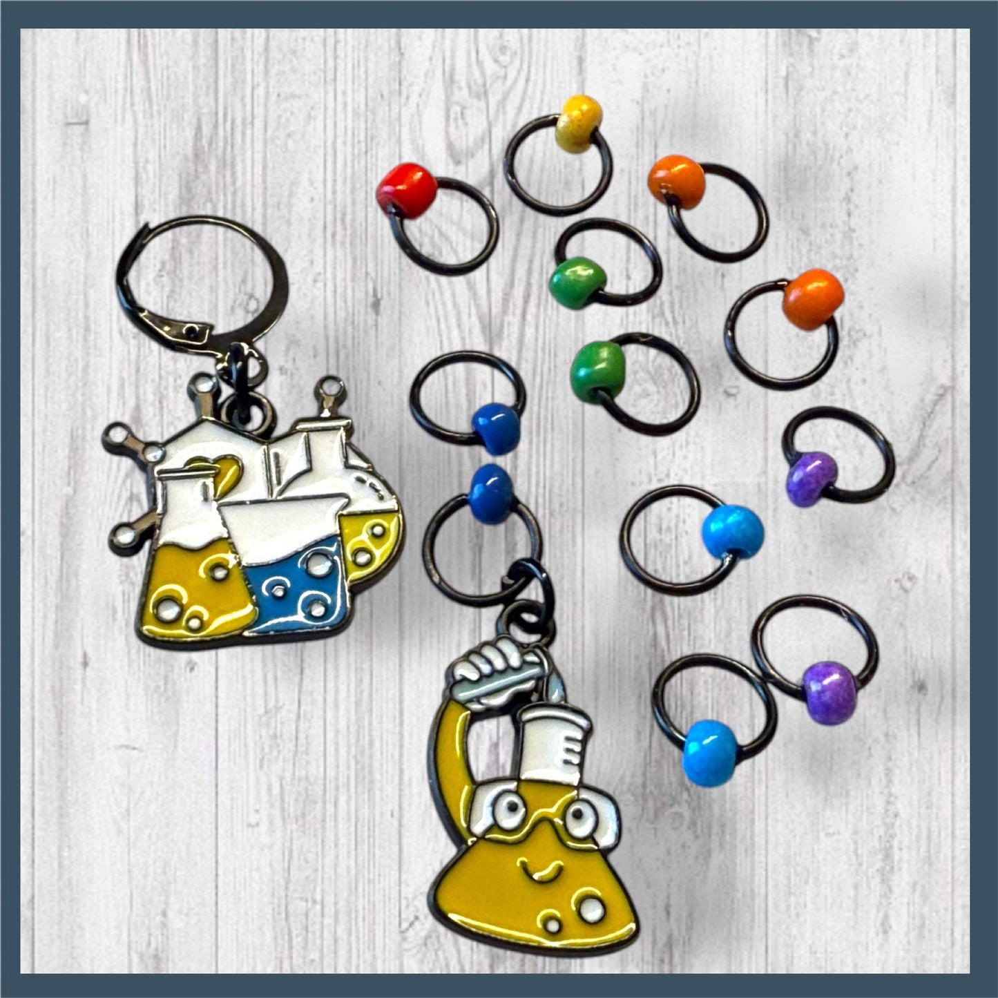 Science of Stitches Progress and Stitch Markers