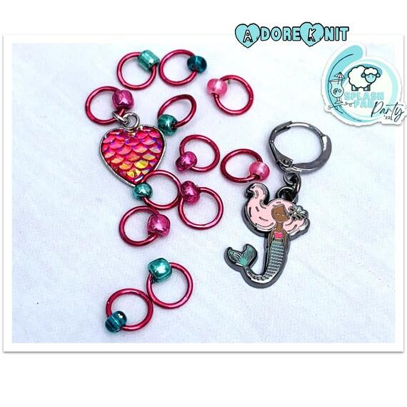 You're Mer-Mazing Progress & Stitch Markers, 2022 Splash Pad Party MDAdoreKnit2022 You're Mer-Mazing Progress & Stitch Markers were the Exclusive marker set for the 2022 DCS Splash Pad Party! Join us as we Knitting-a-long with the Down CelMer-Mazing Progress & Stitch Markers, 2022 Splash Pad Party MD