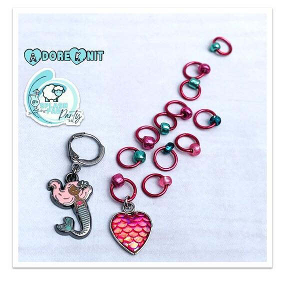 You're Mer-Mazing Progress & Stitch Markers, 2022 Splash Pad Party MDAdoreKnit2022 You're Mer-Mazing Progress & Stitch Markers were the Exclusive marker set for the 2022 DCS Splash Pad Party! Join us as we Knitting-a-long with the Down CelMer-Mazing Progress & Stitch Markers, 2022 Splash Pad Party MD