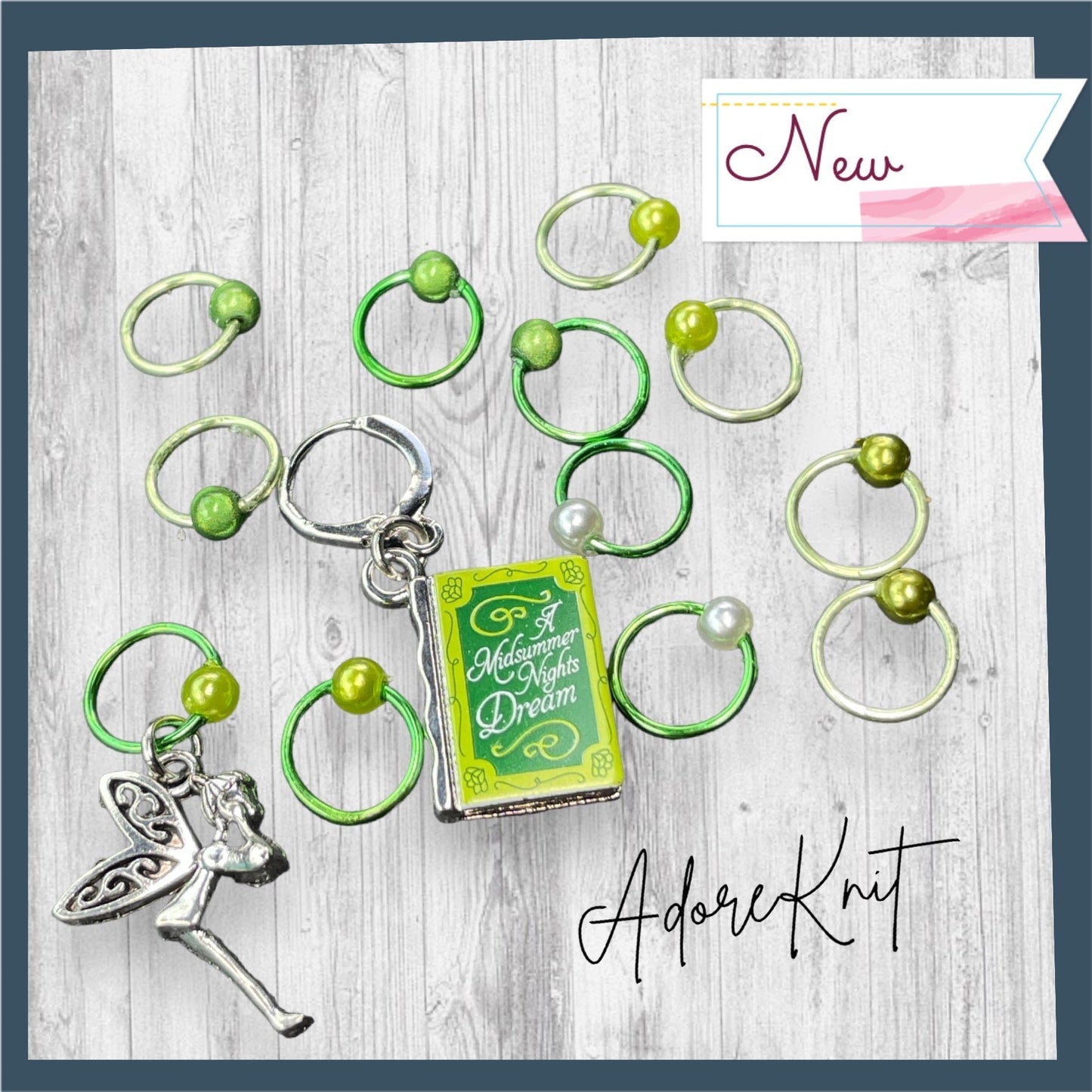 A Midsummer's Night Dream Progress and Stitch Markers - AdoreKnit