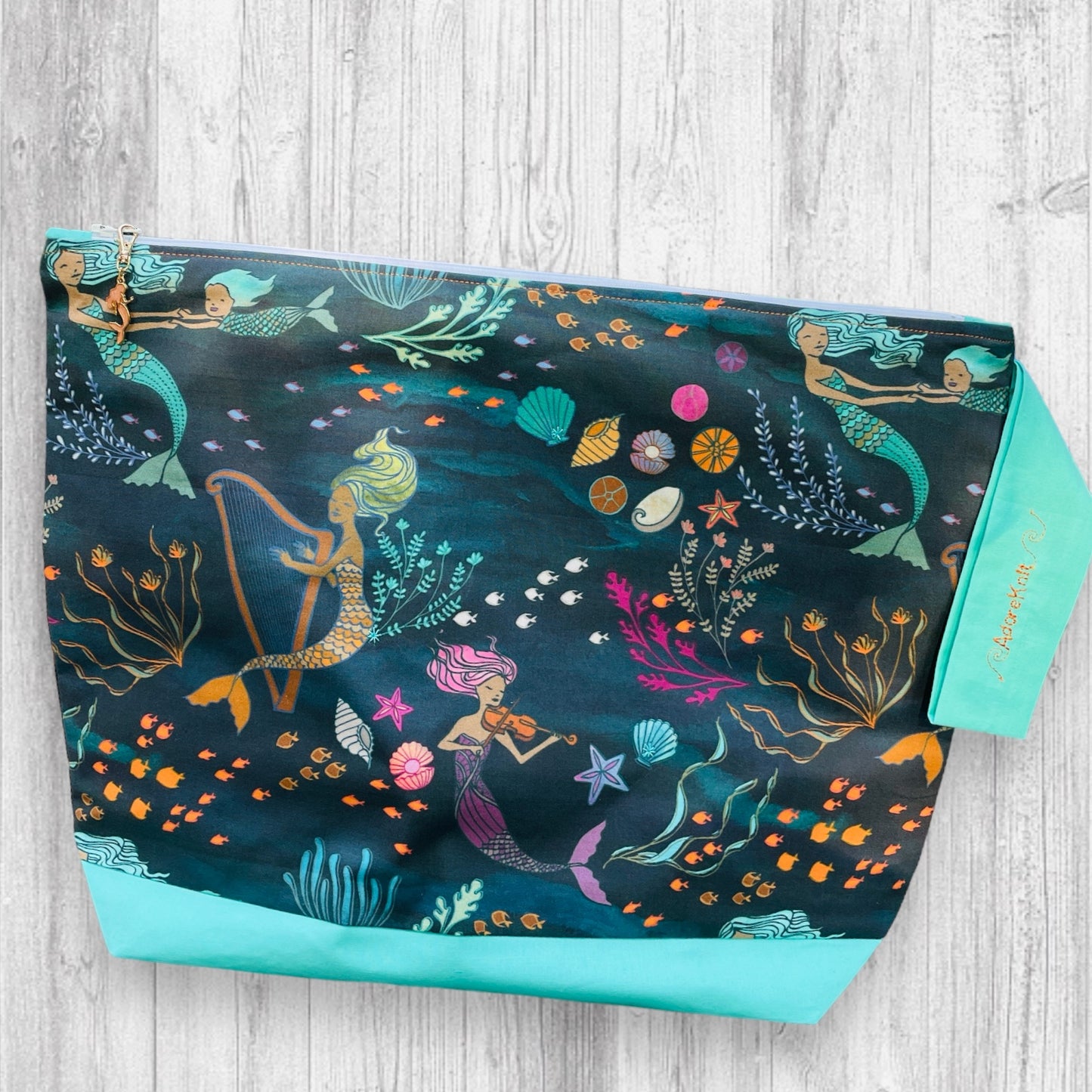 Mermaid Music in the Deep Project Bag - AdoreKnit