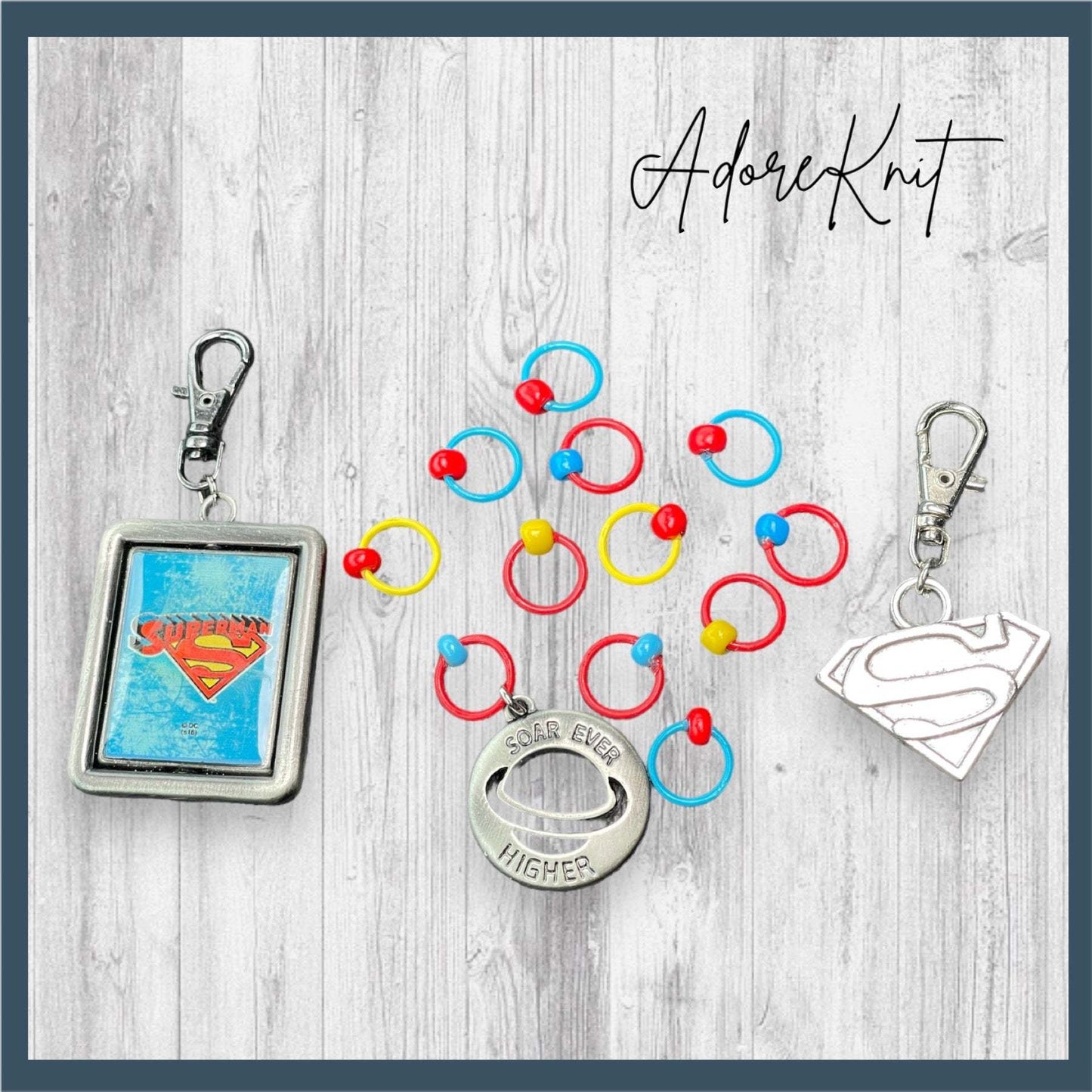 Soar Ever Higher Progress and Stitch Markers - AdoreKnit