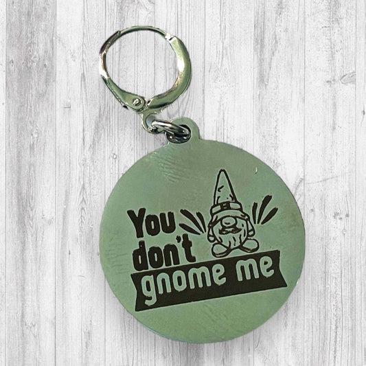 You Don't Gnome Me Progress and Stitch MarkersAdoreKnitYou Don't Gnome Me Progress and Stitch Markers. We couldn't decide if the Gnome house or the daisy went better for this set, so you decide!  Both match perfectly witStitch Markers