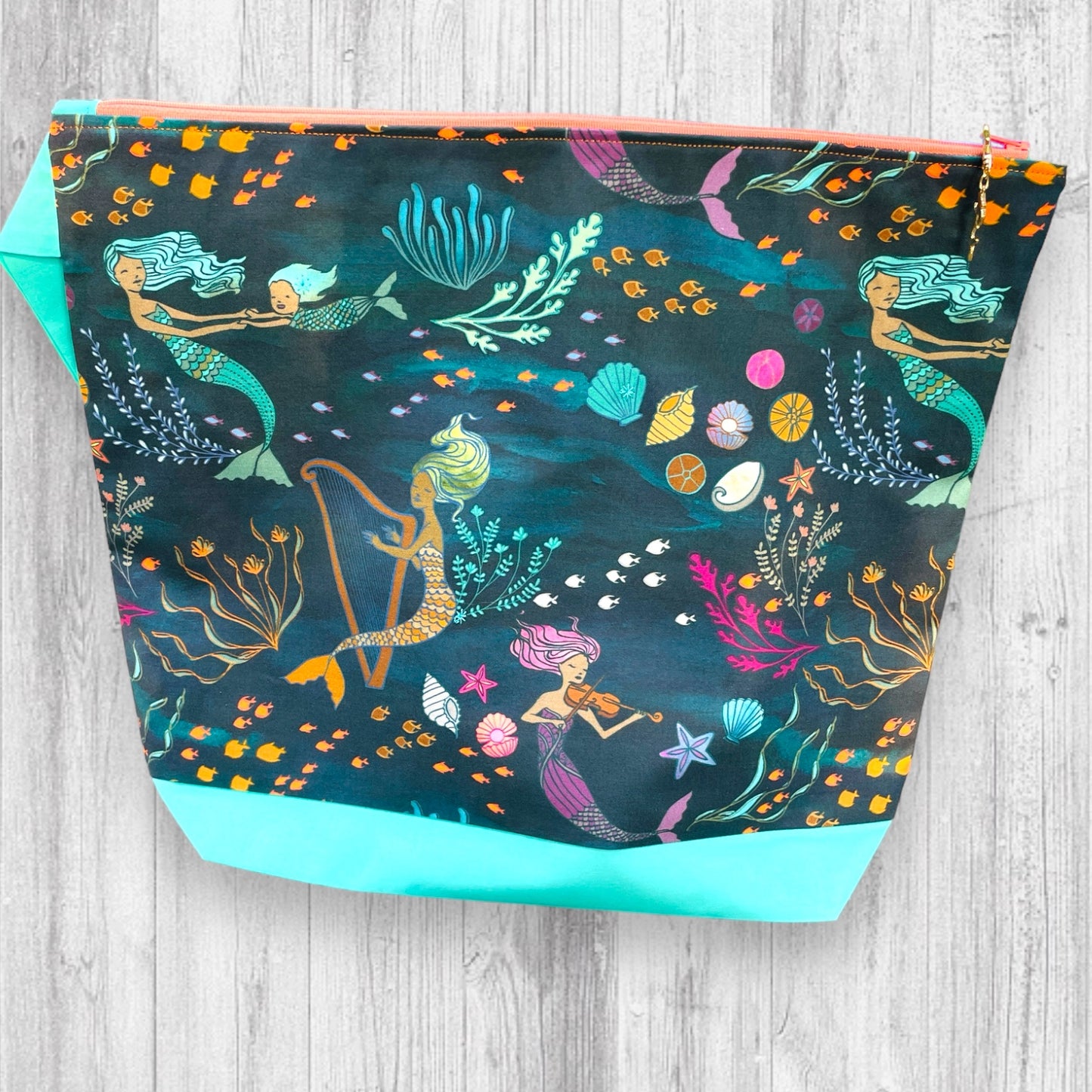 Mermaid Music in the Deep Project Bag - AdoreKnit