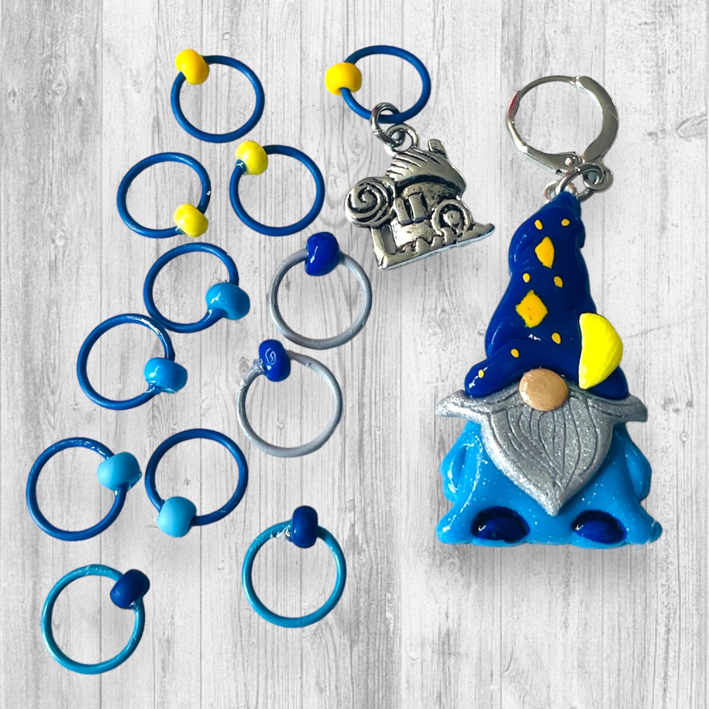 Go Wizard or Go Gnome! Progress and Stitch Markers - AdoreKnit