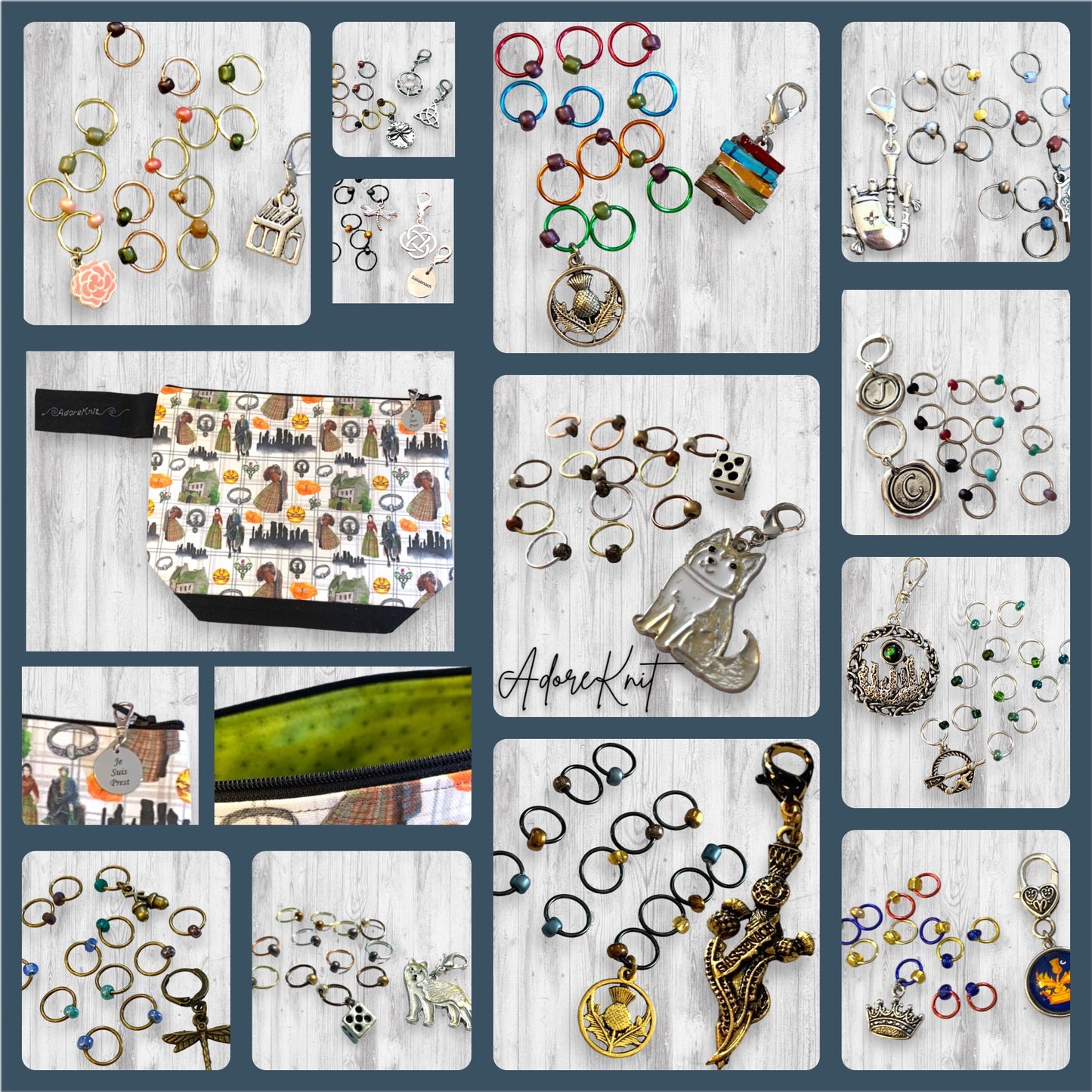 Didn't Have Time Progress and Stitch Markers - AdoreKnit