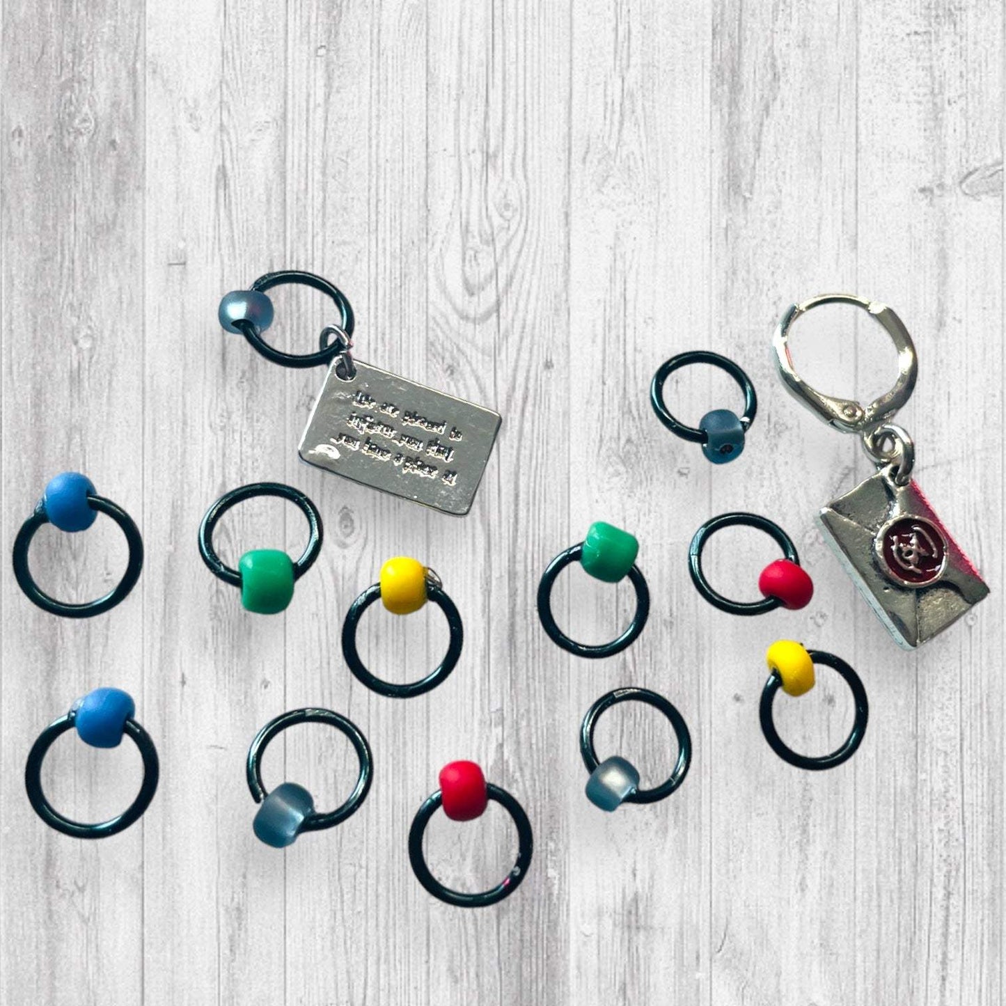 Acceptance Letter Progress and Stitch Markers - AdoreKnit