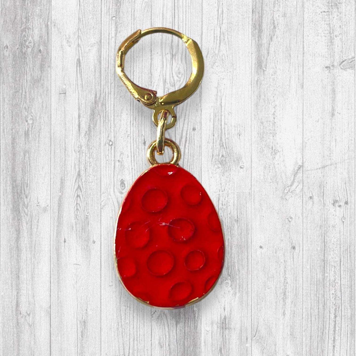 Cute Red Dragon Progress and Stitch Markers - AdoreKnit