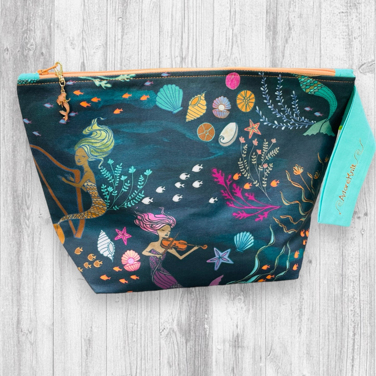 Mermaid Music in the Deep Project Bag - AdoreKnit