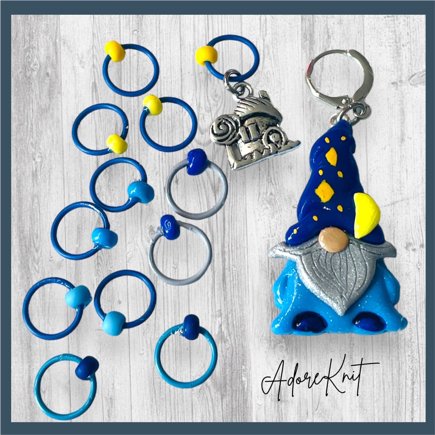 Go Wizard or Go Gnome! Progress and Stitch Markers - AdoreKnit