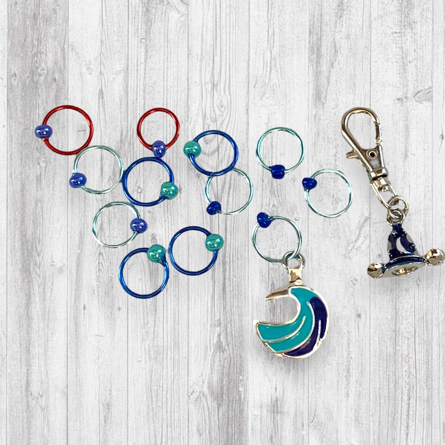 Sorcerer Hat Progress and Stitch MarkersAdoreKnitSorcerer Apprentice Progress and Stitch Markers. The hat is at the center of the Fantasia segment entitled ‘The Sorcerer’s Apprentice’ was our inspiration for this mSorcerer Hat Progress