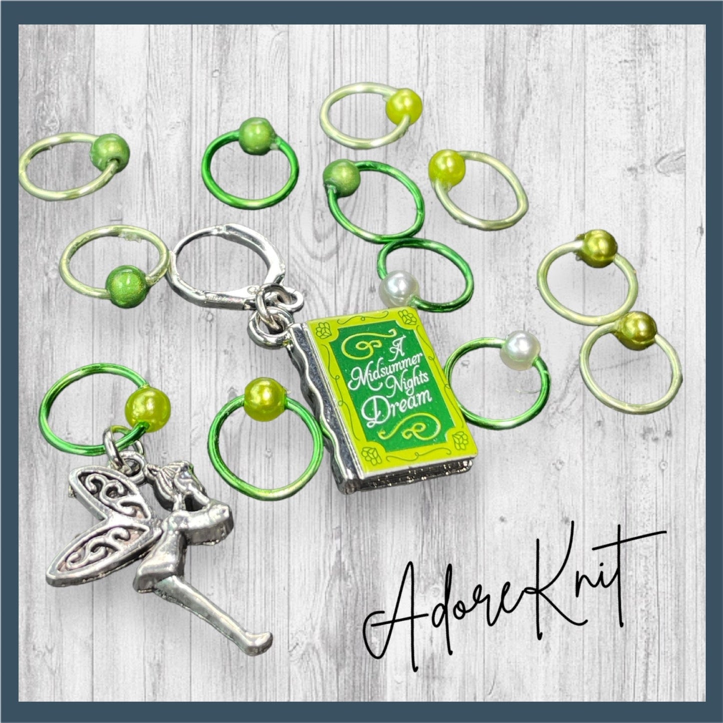A Midsummer's Night Dream Progress and Stitch Markers - AdoreKnit