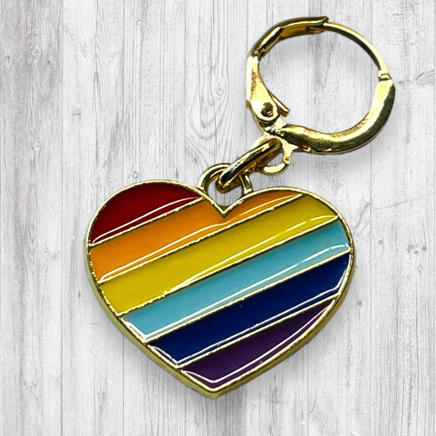 Heart Rainbows Progress and Stitch Markers - AdoreKnit
