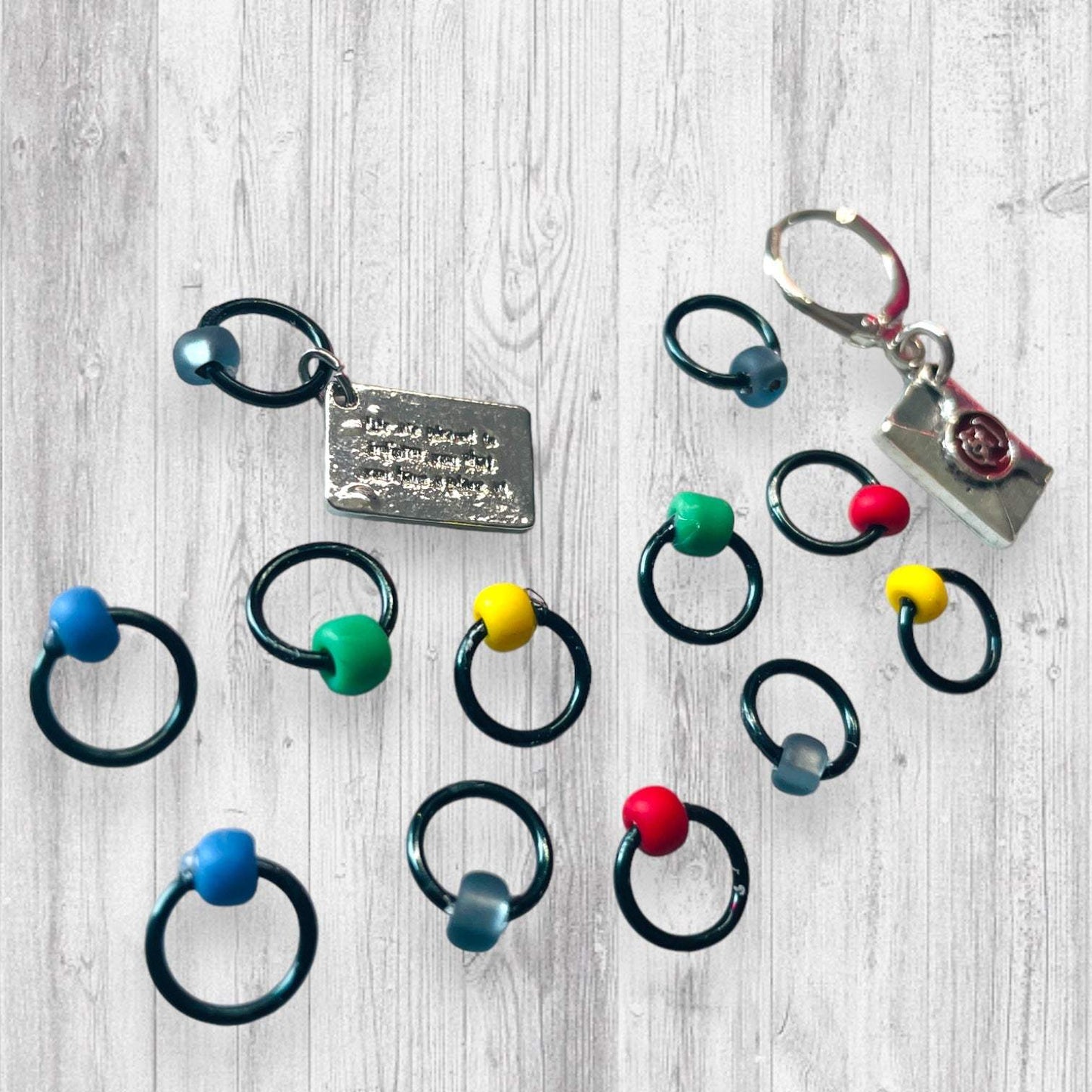 Acceptance Letter Progress and Stitch Markers - AdoreKnit