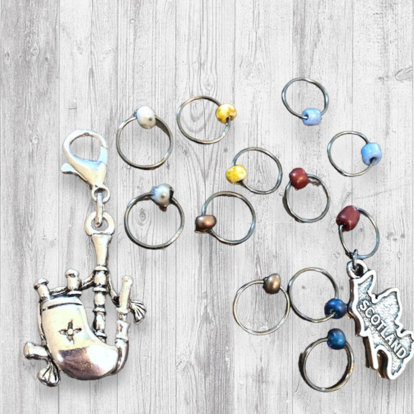 Sing Me a Song of a Lass Progress and Stitch Markers - AdoreKnit
