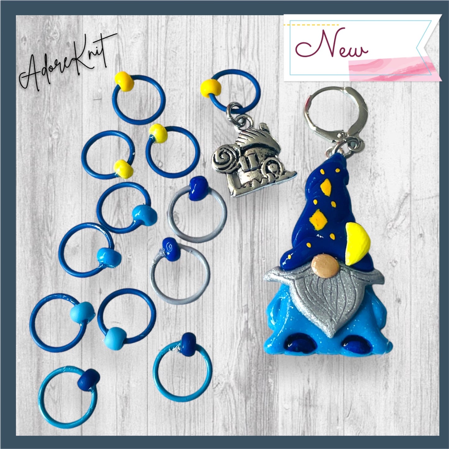 Go Wizard or Go Gnome! Progress and Stitch Markers - AdoreKnit