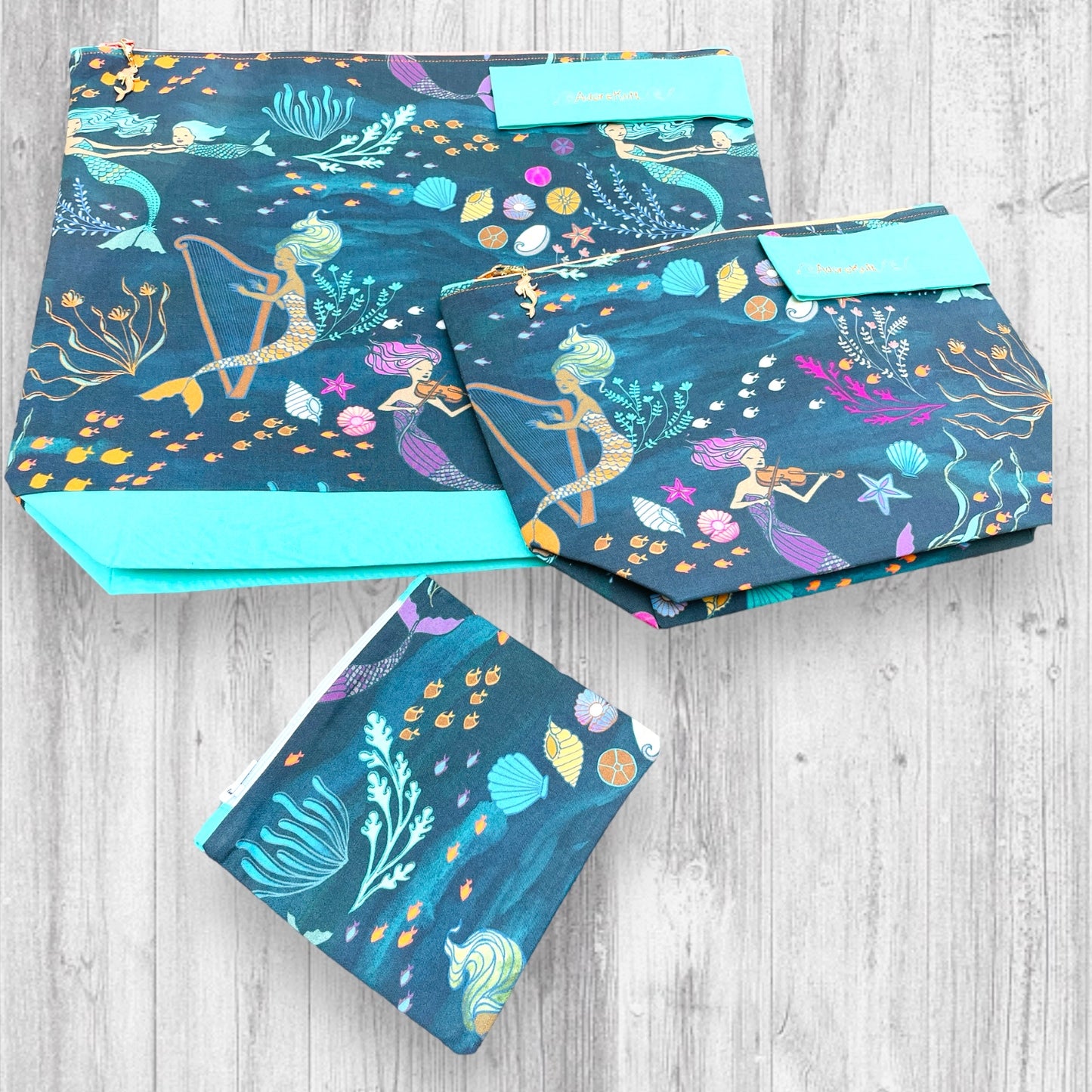 Mermaid Music in the Deep Project Bag - AdoreKnit