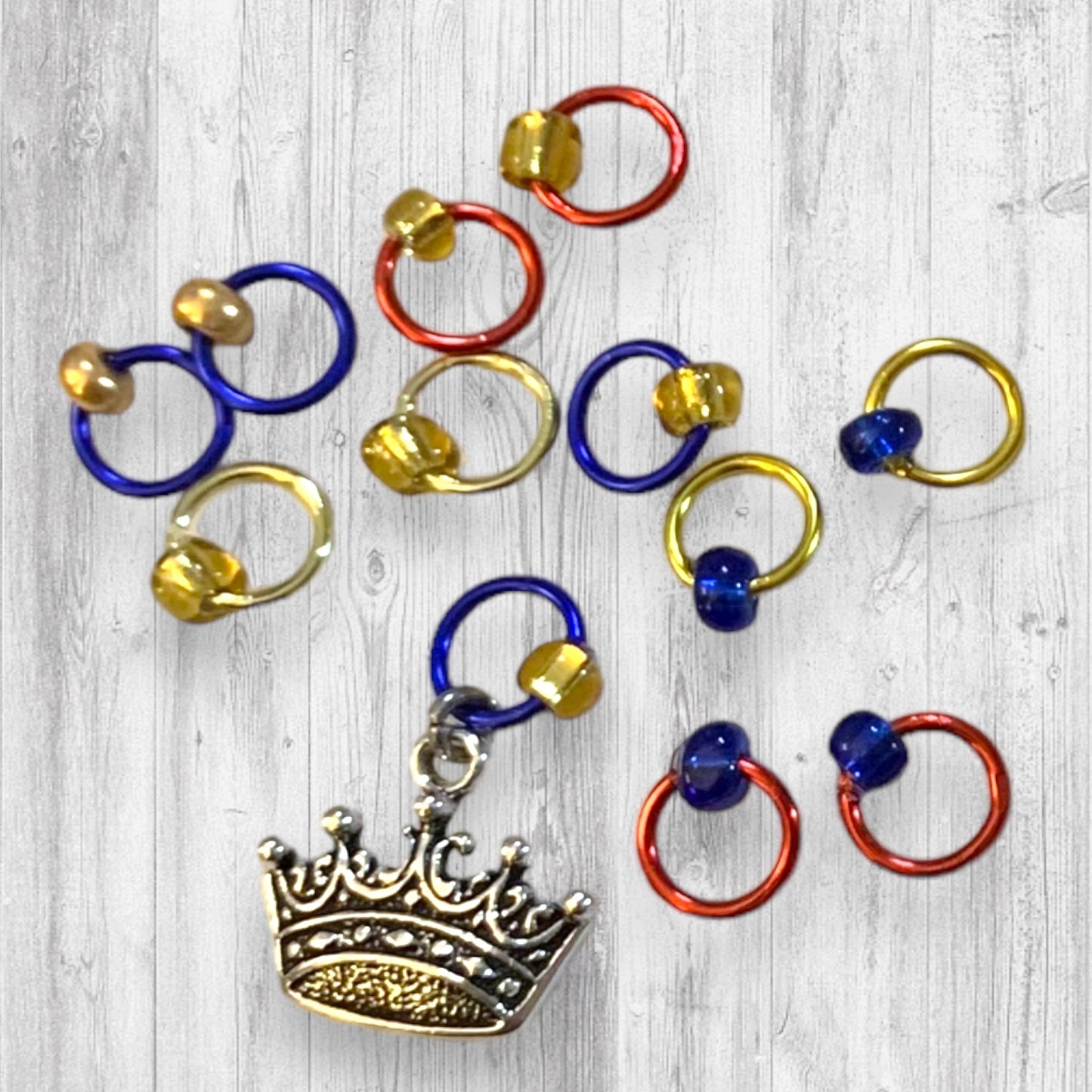 Bonnie Prince Charlie Progress and Stitch Markers - AdoreKnit