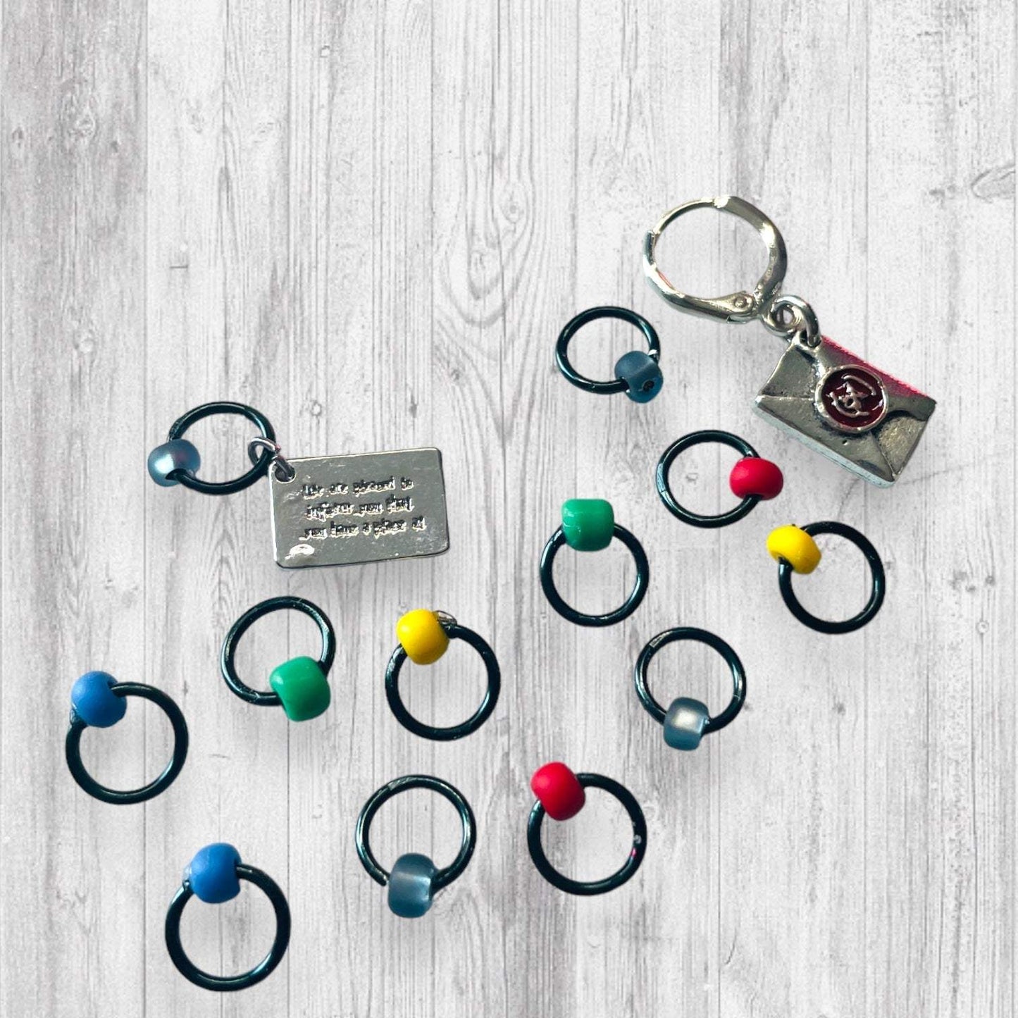 Acceptance Letter Progress and Stitch Markers - AdoreKnit