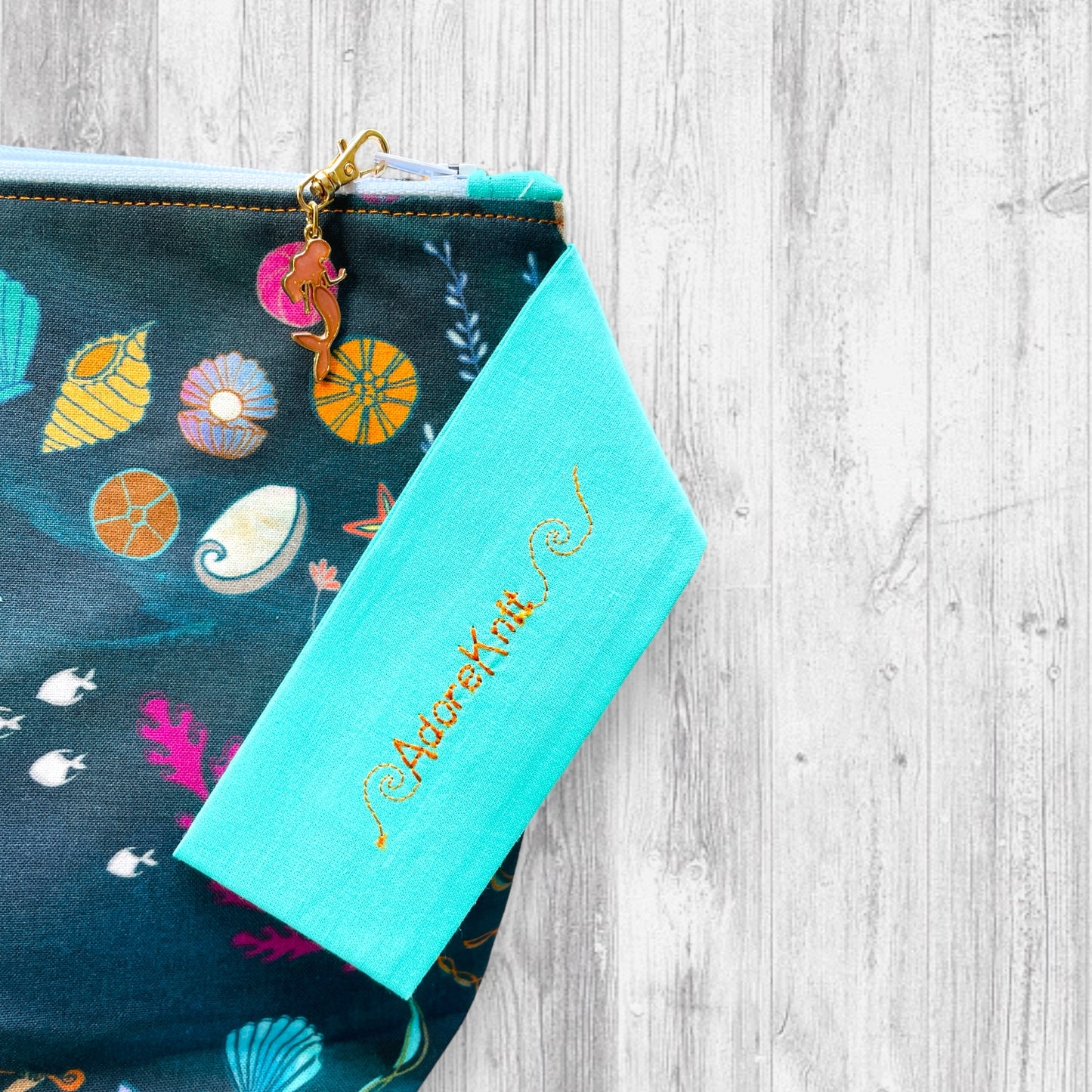 Mermaid Music in the Deep Project Bag - AdoreKnit