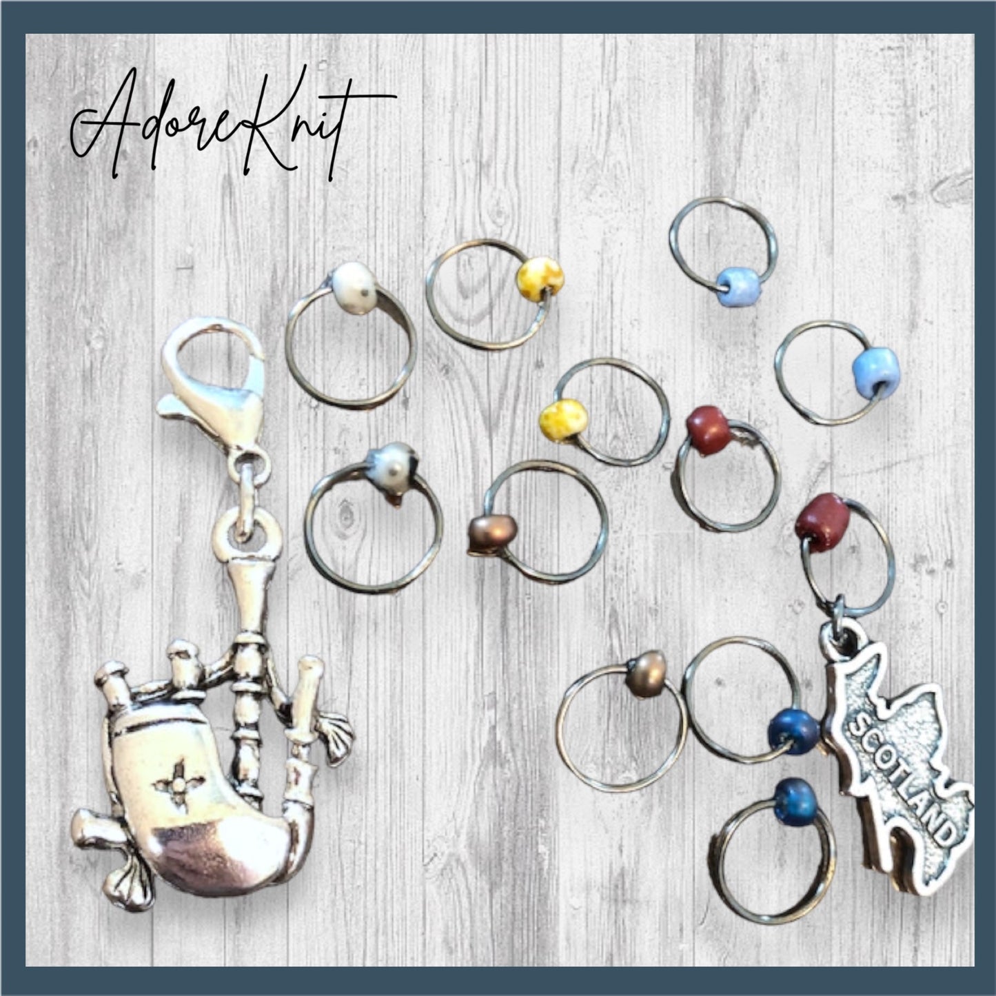 Sing Me a Song of a Lass Progress and Stitch Markers - AdoreKnit