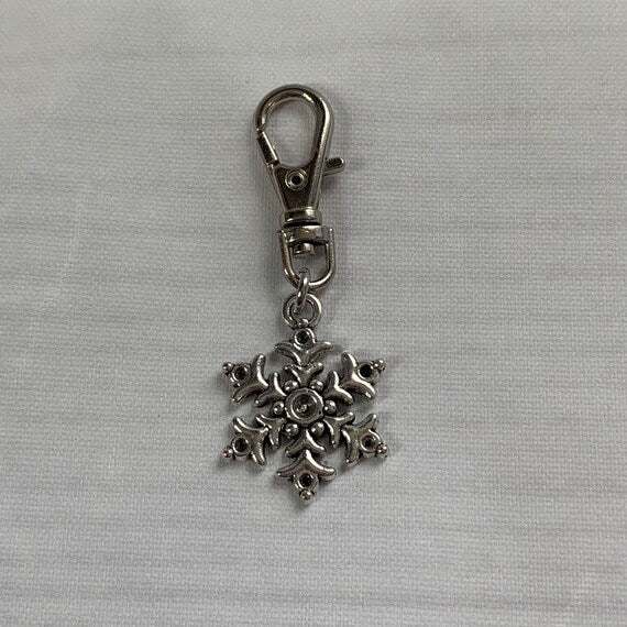 Hot Cocoa Progress & Stitch Markers, Coffee snowflake - AdoreKnit