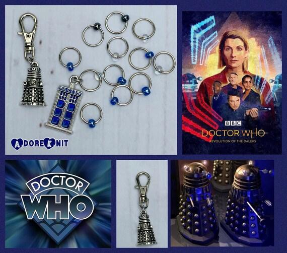 Revolution of the Deleks Progress and Stitch MarkersAdoreKnitRevolution of the Daleks Progress and Stitch Marker Set.  Inspired by the greatest enemy of the Time Lords in the classic Science-Fiction show Doctor Who. These stitDeleks Progress