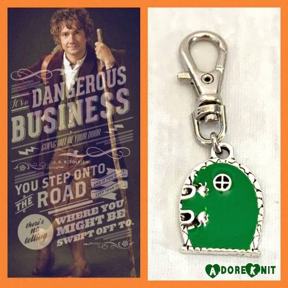 Good Morning Hobbit inspired Progress and Stitch Markers - AdoreKnit