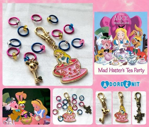 You Must Have a Cup of Tea Progress and Stitch Markers - AdoreKnit