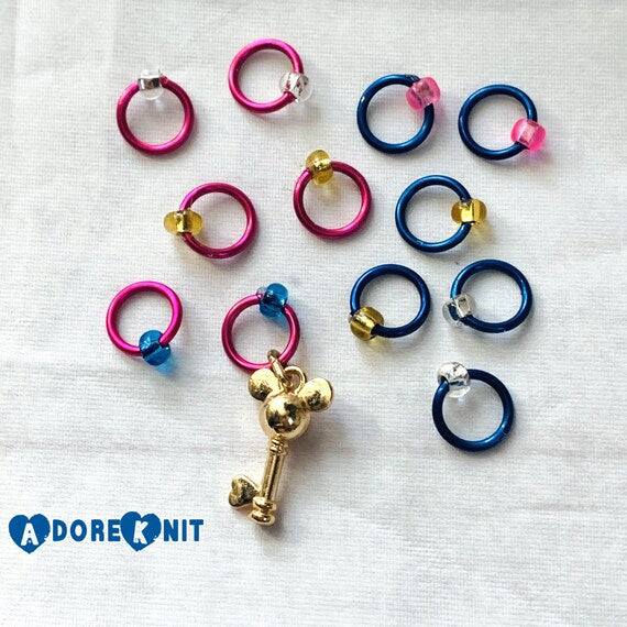 You Must Have a Cup of Tea Progress and Stitch Markers - AdoreKnit