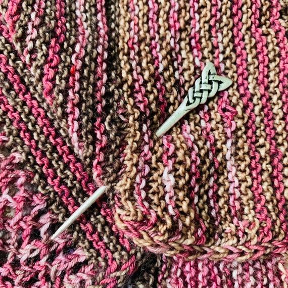 Braided Shawl Pin - AdoreKnit