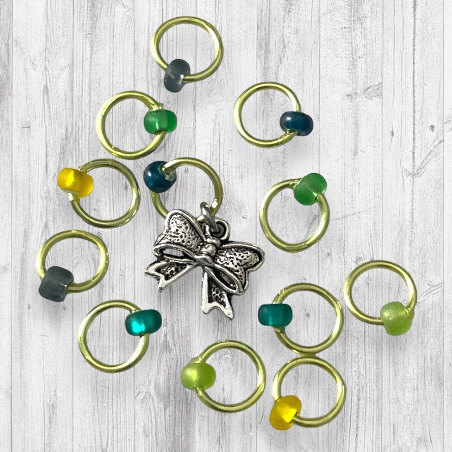 Rhinebeck Sweater Weather Progress and Stitch Markers - AdoreKnit