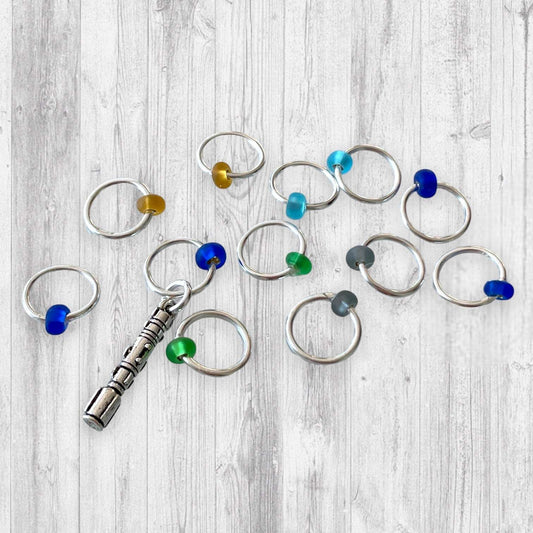 Vincent and The Doctor Progress and Stitch Markers - AdoreKnit