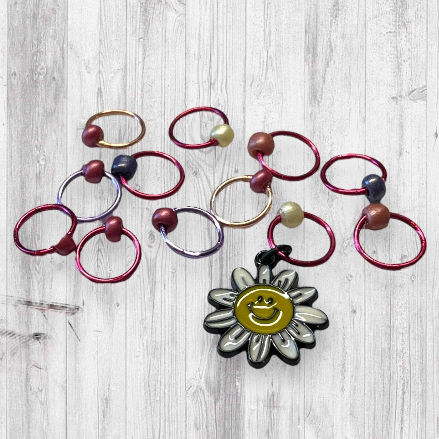 Gnome Place like Home Smiling at the Sun Progress and Stitch Markers - AdoreKnit