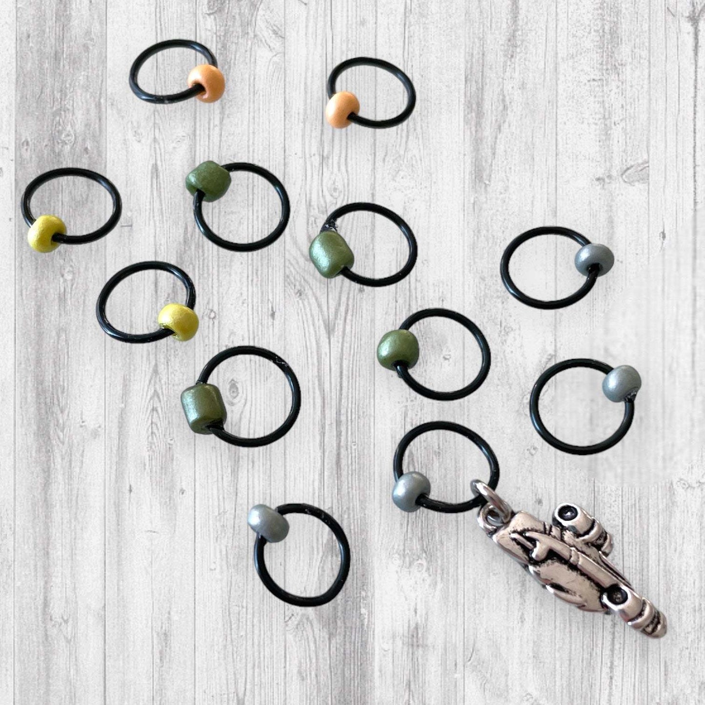 This is the Way Progress and Stitch MarkersAdoreKnitThis Is the Way Progress and Stitch Markers.  Inspired by the often heard phrase in the Madalorian Series.  The prefect gift for a knitter! These stitch markers are Stitch Markers
