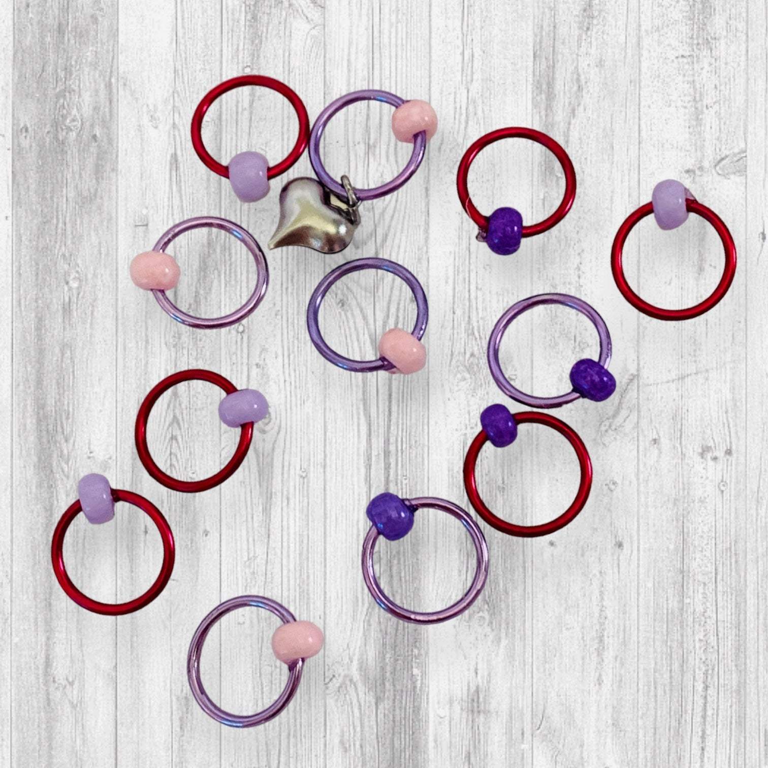 I Love You More Than Coffee Progress and Stitch Markers - AdoreKnit