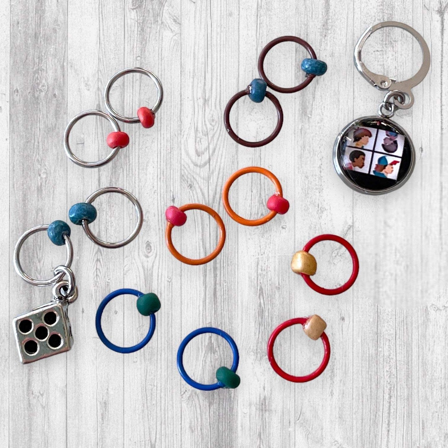 Upside Down Will Progress and Stitch MarkersAdoreKnitUpside Down Will Progress and Stitch Markers are the prefect gift for a knitter! These stitch markers are great for a knitter or crocheter. Include in a swap packageStitch Markers