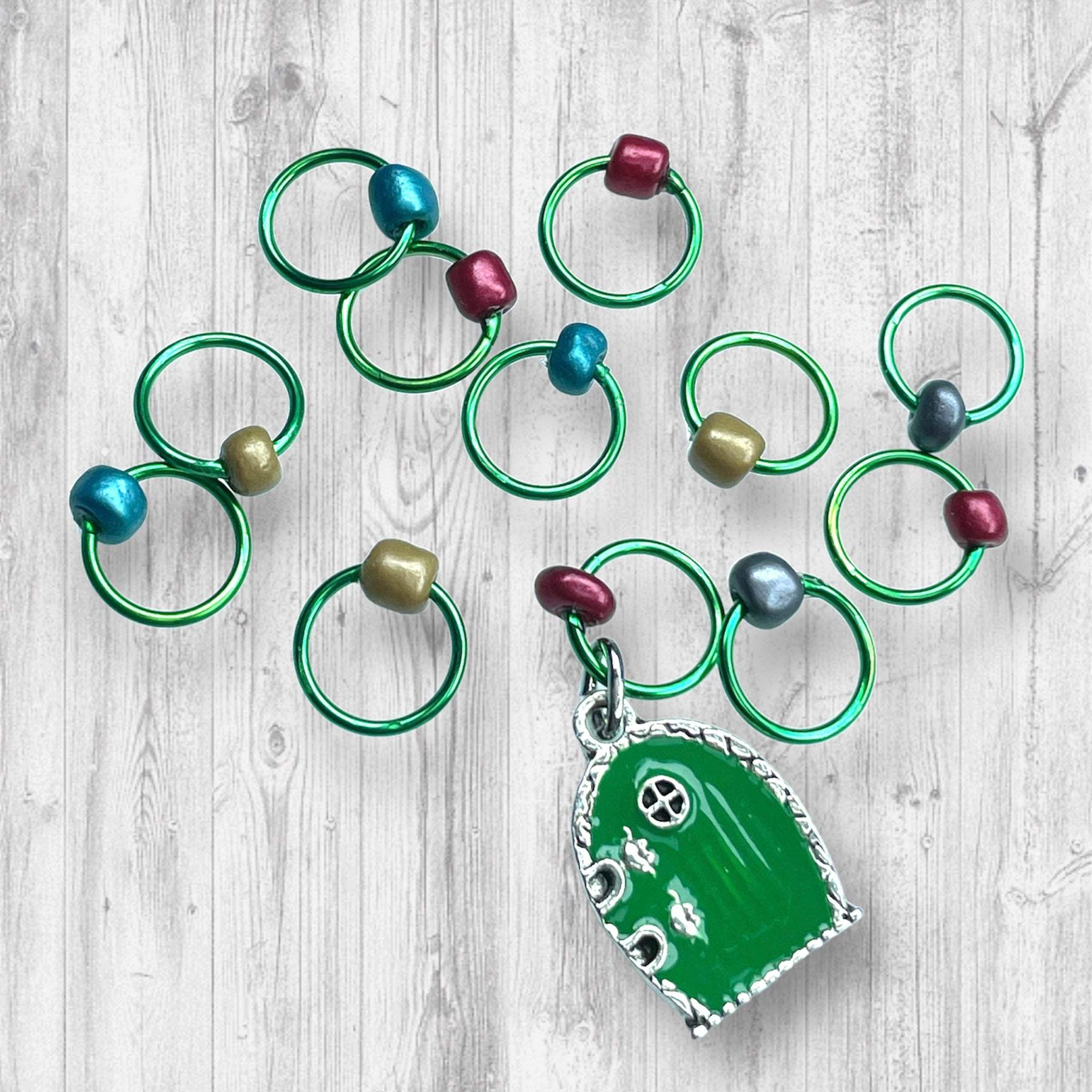 Good Morning Hobbit inspired Progress and Stitch Markers - AdoreKnit