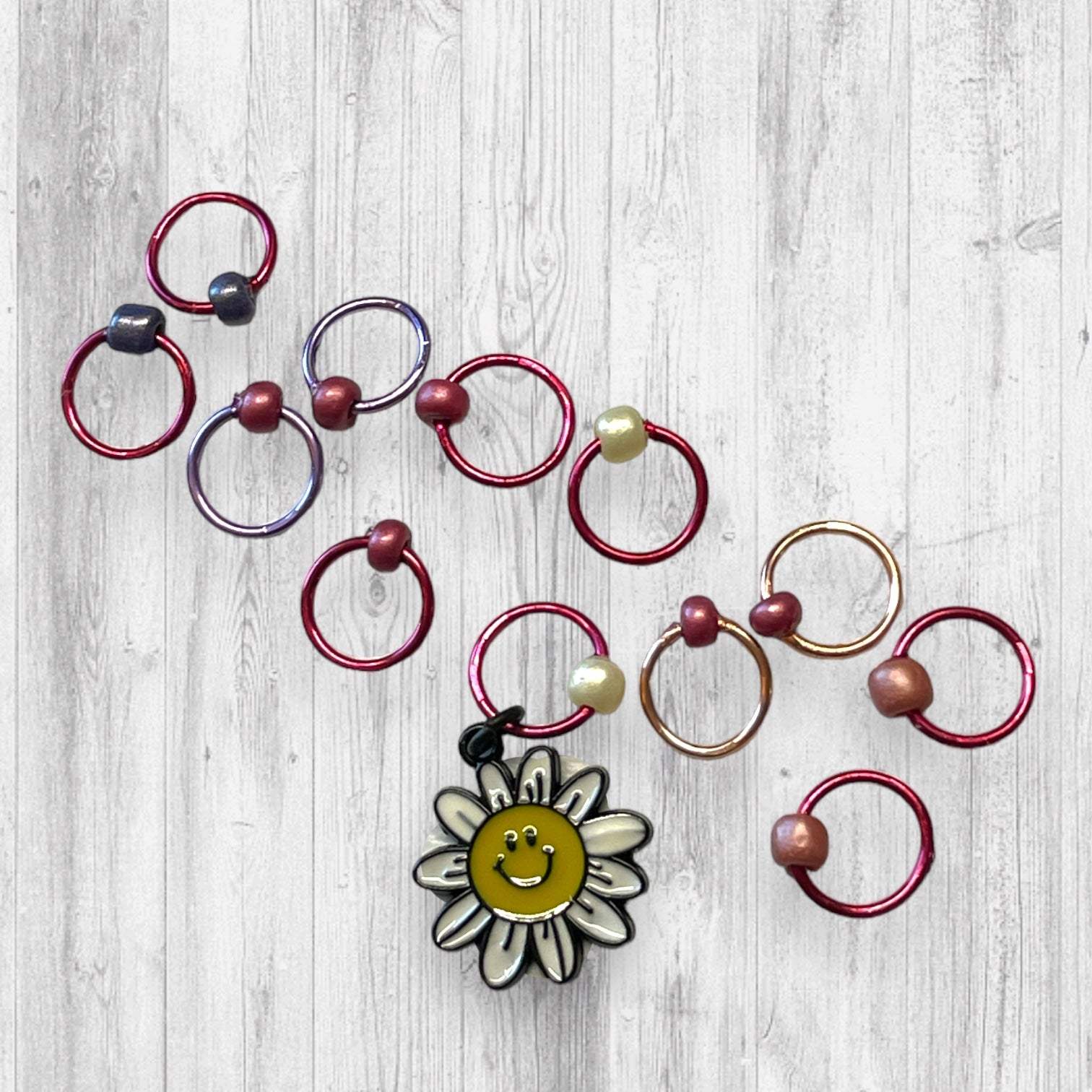 Gnome Place like Home Smiling at the Sun Progress and Stitch Markers - AdoreKnit