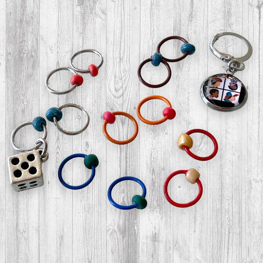 Upside Down Will Progress and Stitch MarkersAdoreKnitUpside Down Will Progress and Stitch Markers are the prefect gift for a knitter! These stitch markers are great for a knitter or crocheter. Include in a swap packageStitch Markers